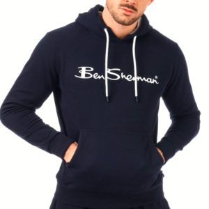 HOODIE BEN SHERMAN BLK / WHT