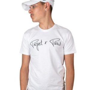 TSHIRT PROJECT X PARIS SIGNATURE BLANC