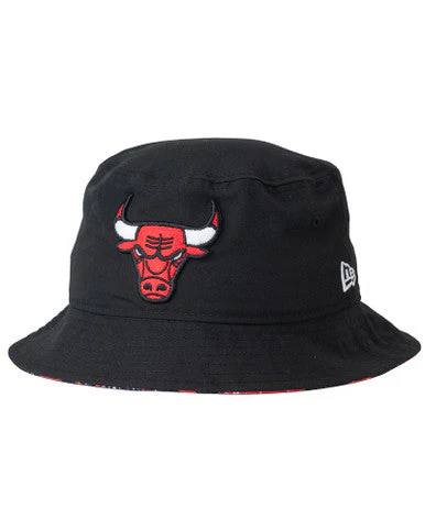 Bob Print Infill Chicago Bulls Noir New Era – Image 2