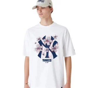 TSHIRT FLORAL NY YANKEES