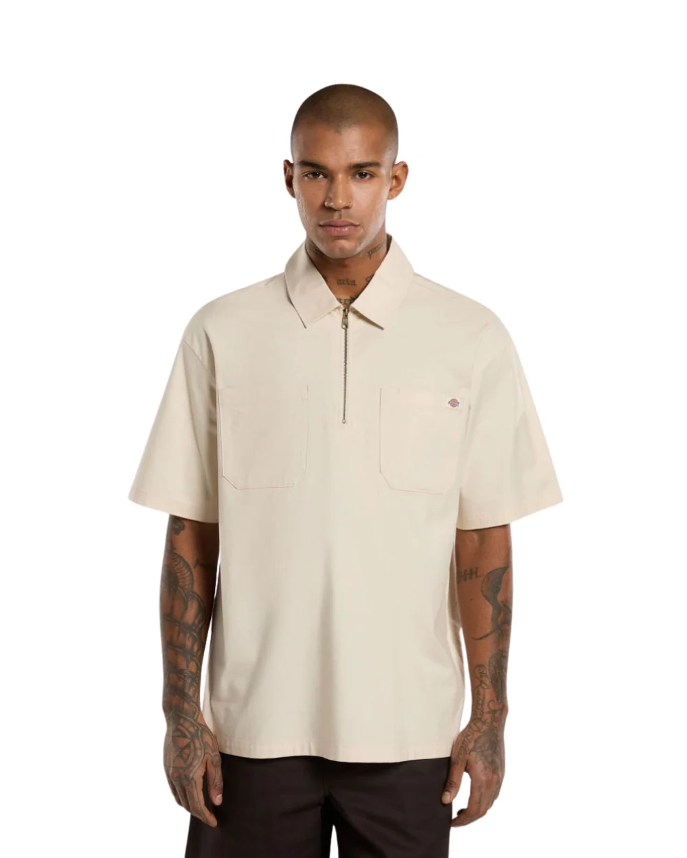 CHEMISE DICKIES MANCHES COURTES RANCH BEIGE – Image 2