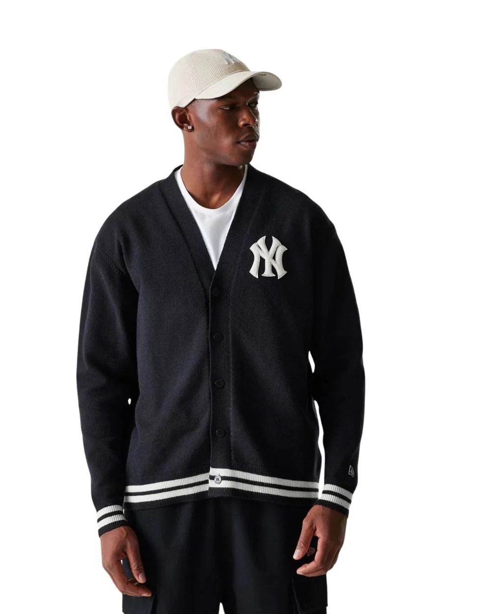 CARDIGAN NEW ERA KNIT NY YANKEES NOIR
