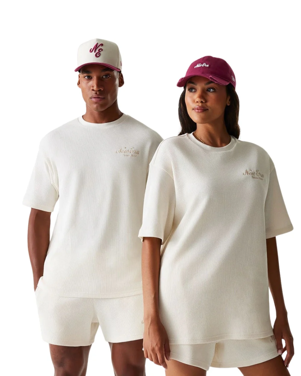 T-SHIRT NEW ERA WAFFLE BEIGE – Image 2