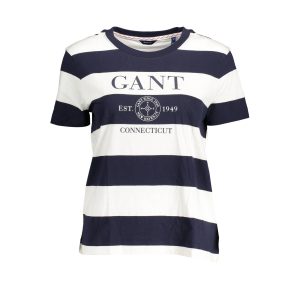 T SHIRT GANT COL MARIN BLUE