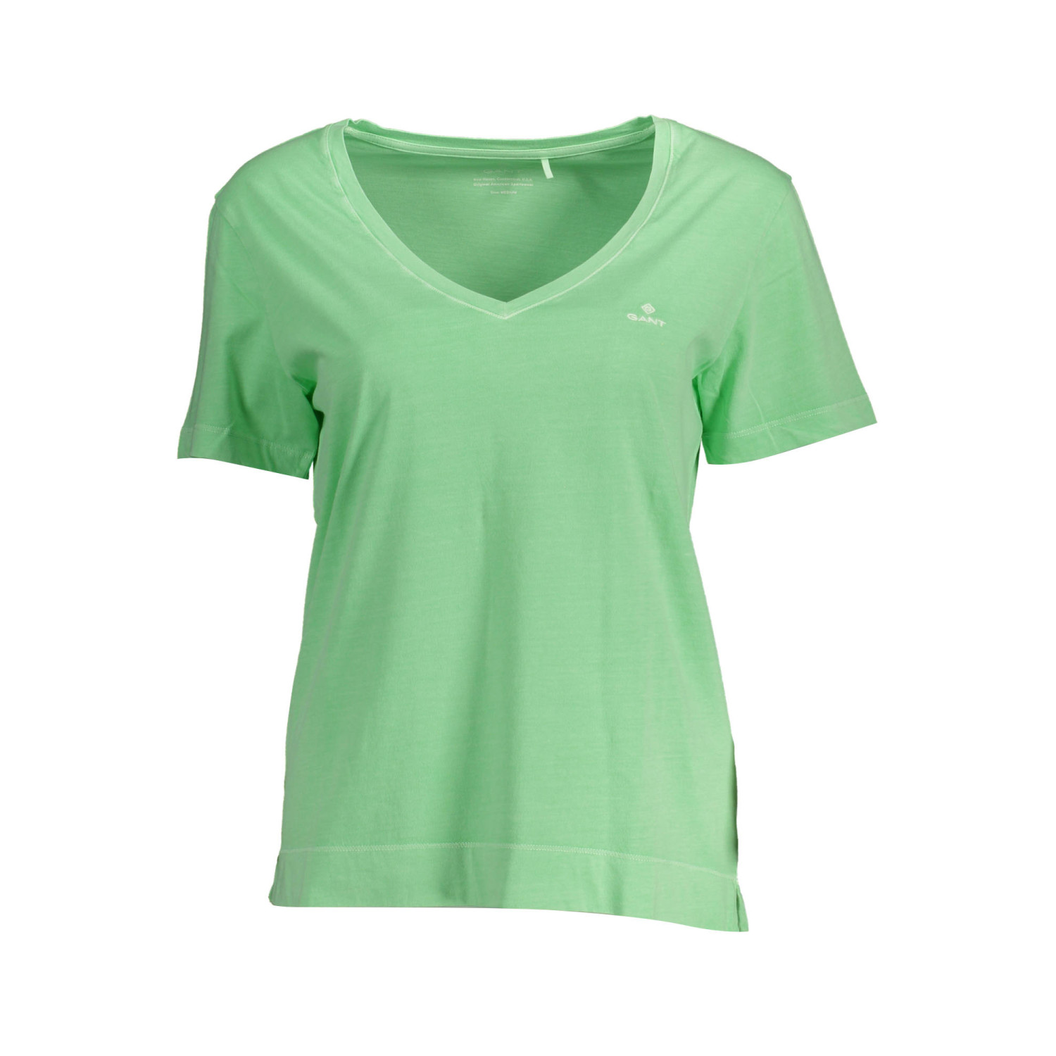 T SHIRT GANT COL V VERDE