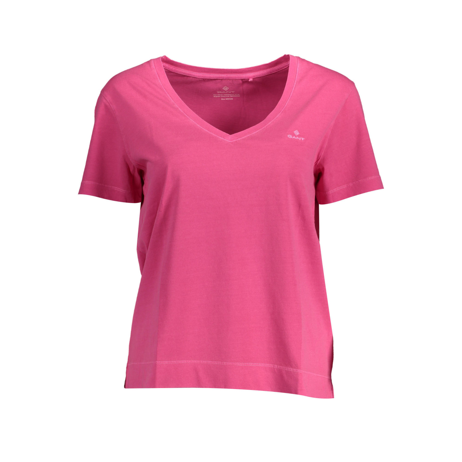 T SHIRT GANT COL V PINK