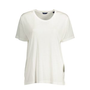 T SHIRT GANT COL ROND WHITE
