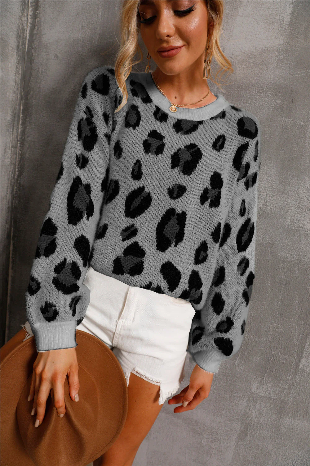 Large Size Leopard Sweater – Image 7