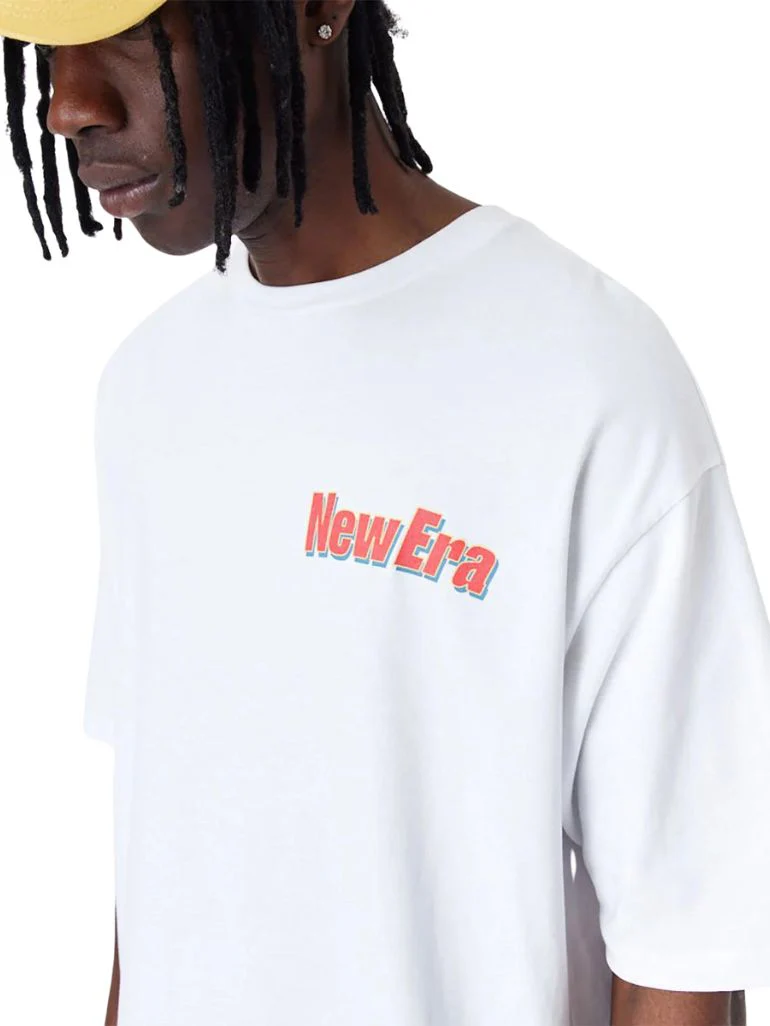 T-SHIRT OVERSIZE NEW ERA CACTUS BLANC – Image 3