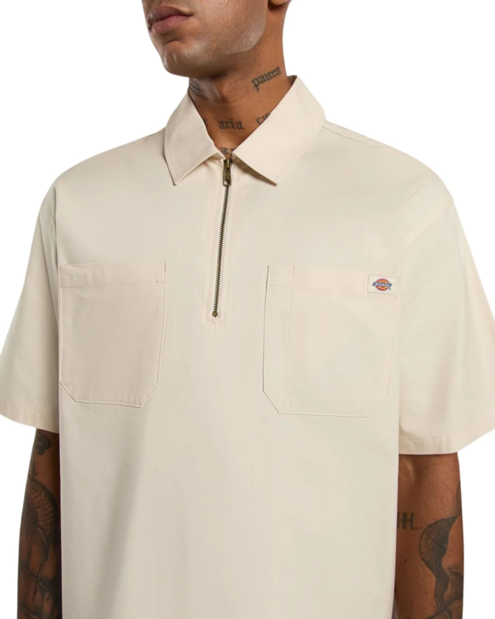 CHEMISE DICKIES MANCHES COURTES RANCH BEIGE – Image 3