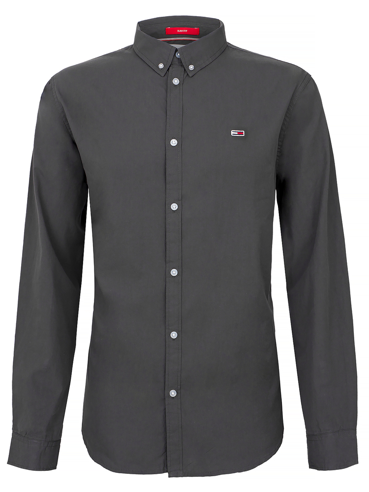 CHEMISE HOMME TOMMY JEANS GREY POPLIN – Image 2