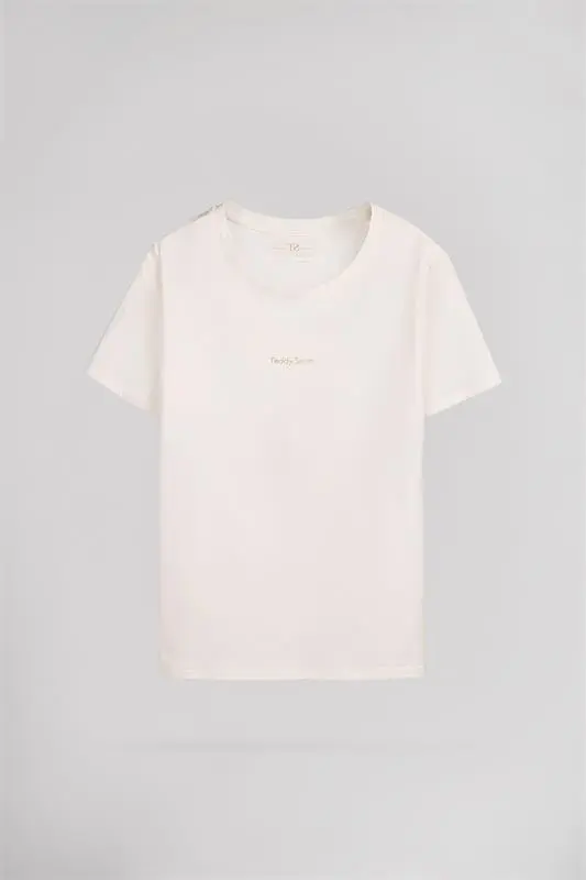 T-SHIRT Teddy Smith FEMME T-RIBELLE BEACH MIDDLE WHITE