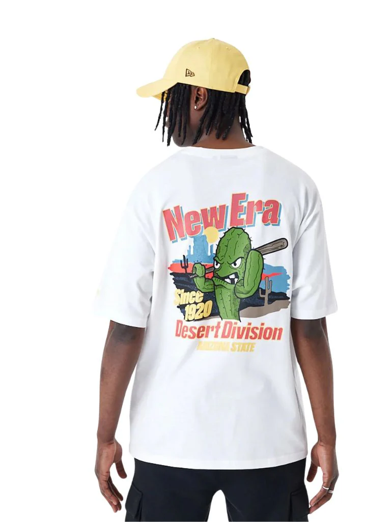 T-SHIRT OVERSIZE NEW ERA CACTUS BLANC – Image 4
