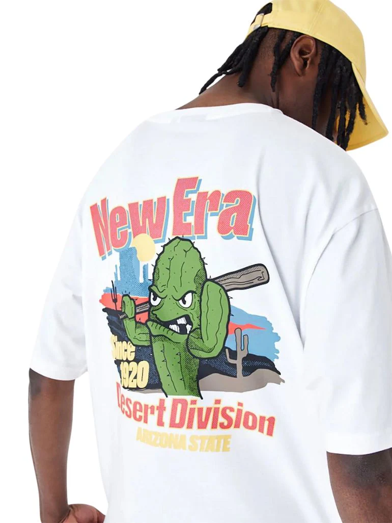 T-SHIRT OVERSIZE NEW ERA CACTUS BLANC – Image 5