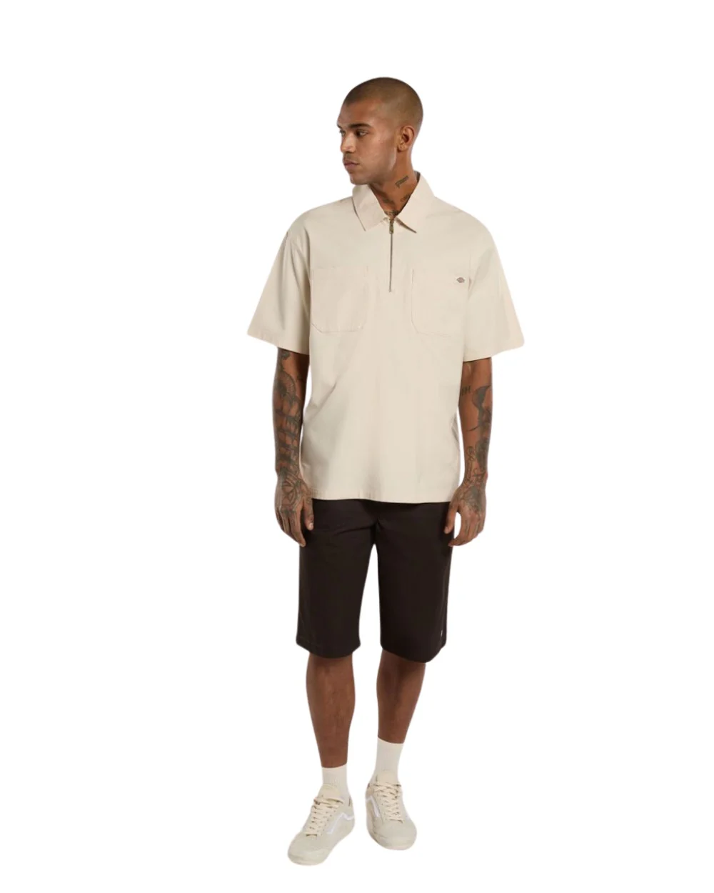 CHEMISE DICKIES MANCHES COURTES RANCH BEIGE – Image 5