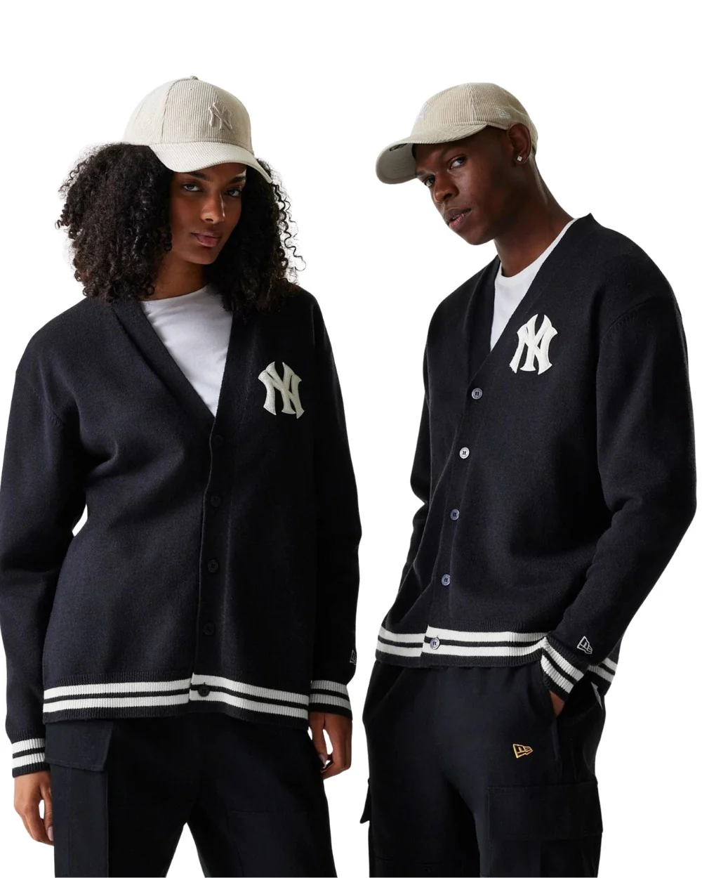 CARDIGAN NEW ERA KNIT NY YANKEES NOIR – Image 5