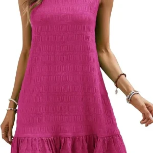 AVP PASSION: 2024 Solid Color Sleeveless A-Line Summer Dress