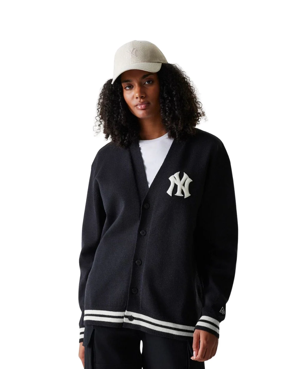 CARDIGAN NEW ERA KNIT NY YANKEES NOIR – Image 6