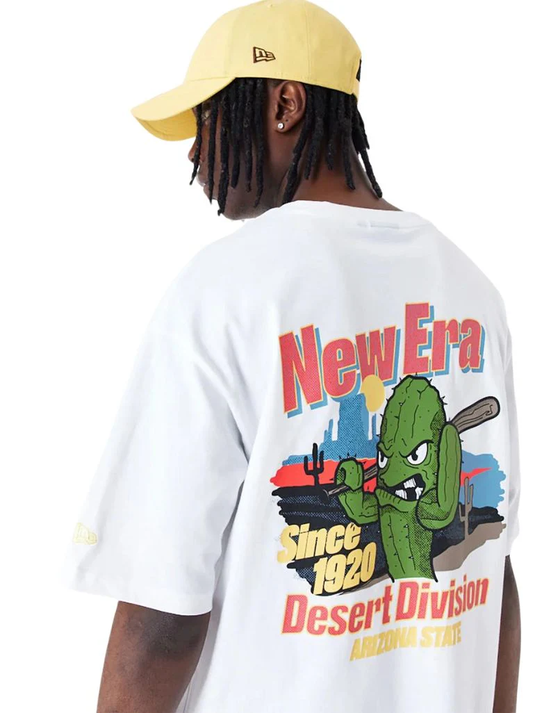 T-SHIRT OVERSIZE NEW ERA CACTUS BLANC – Image 6