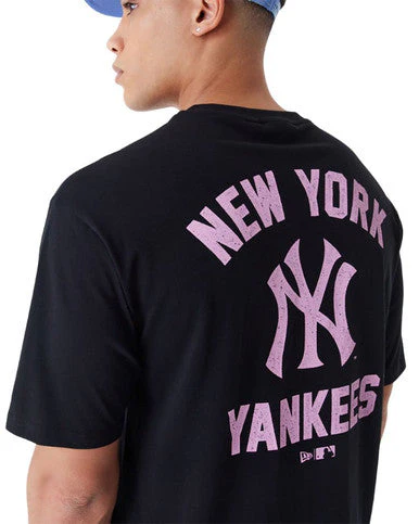 T-shirt Oversize New York Yankees MLB Wordmark NOIR – Image 6