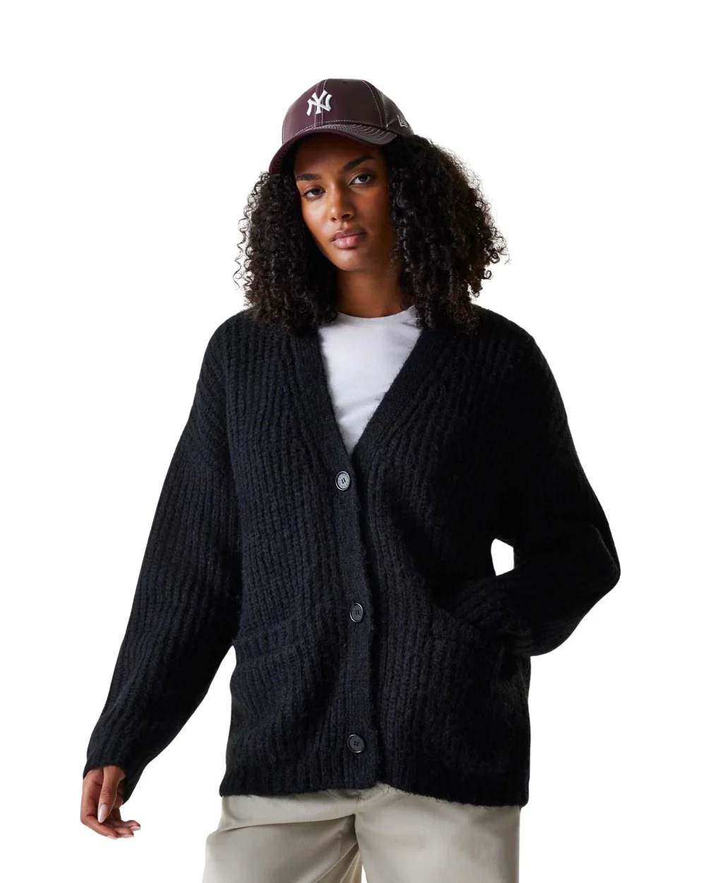 CARDIGAN NEW ERA KNIT NY YANKEES NOIR – Image 7