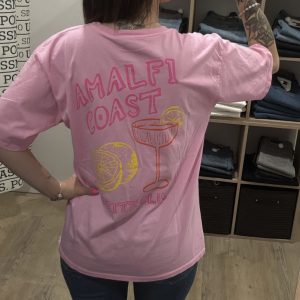 T SHIRT AMALFI COAST PINK