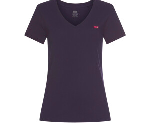 T SHIRT LEVIS BLACK FEMME COL V