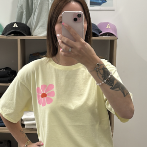 T SHIRT FLOWER YEL