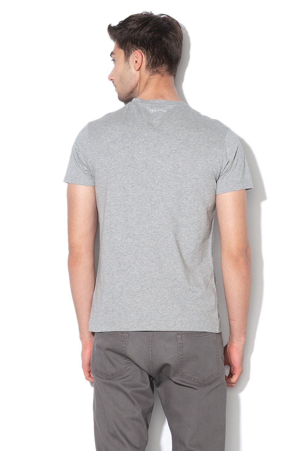 HACKETT HKT LOGO T SHIRT GREY – Image 4