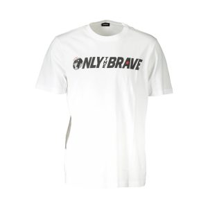 T Shirt Diesel ONLY THE BRAVE BLANC