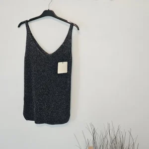 AVP PASSION Top brillant femme maille lurex fabriqué en Italie viscose polyester