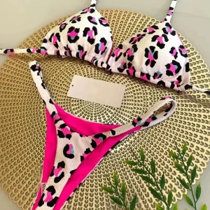 AVP PASSION: Quick-Dry Printed G-String Bikini Set