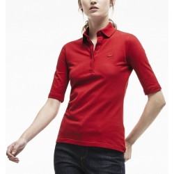 Polo Lacoste Femme rouge