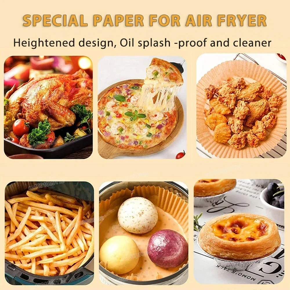 AVP PASSION: 50/100pcs Air Fryer Disposable Non-Stick Paper Liners – Image 4