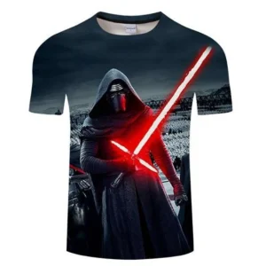T-SHIRT STAR WARS KYLO REN AVEC SON SABRE