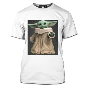 T-SHIRT STAR WARS BABY YODA POUR HOMME