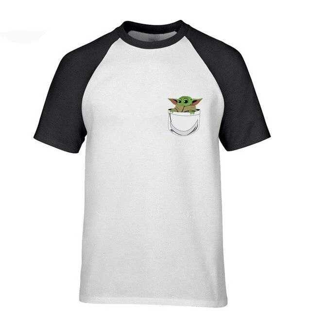 T-SHIRT STAR WARS BÉBÉ YODA DANS UNE POCHE