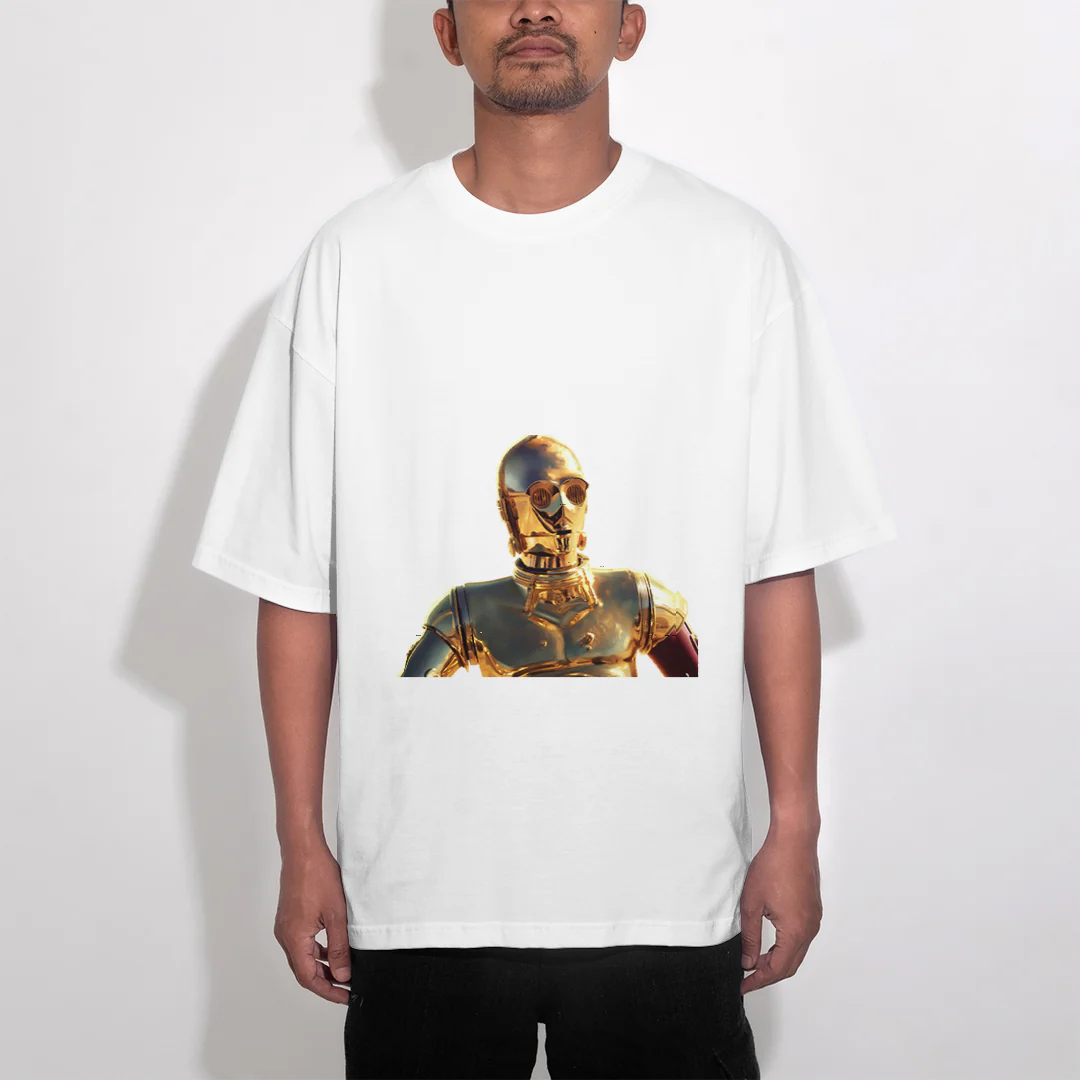t-shirt oversize star wars c3po
