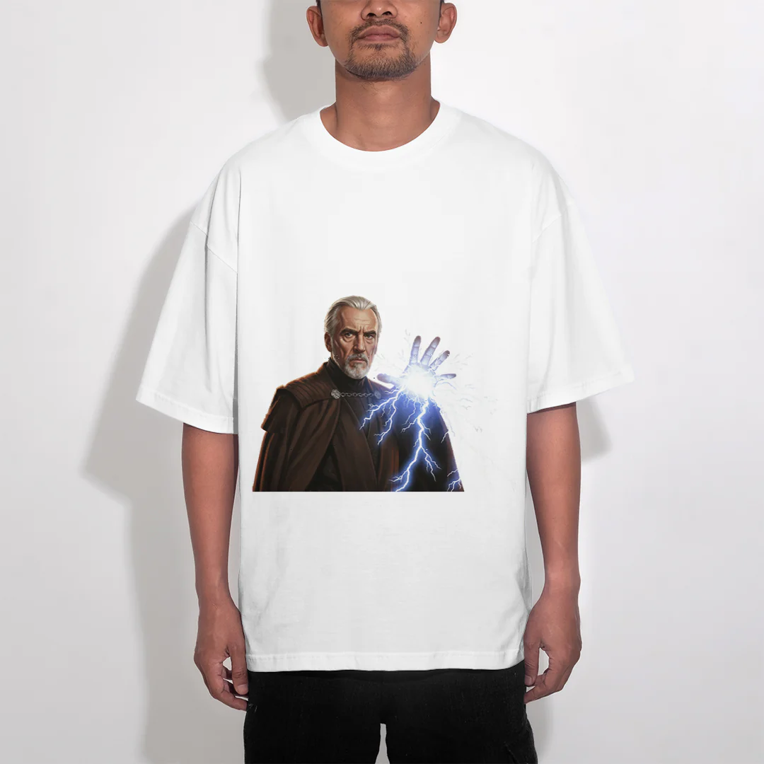 t-shirt oversize star wars comte dooku