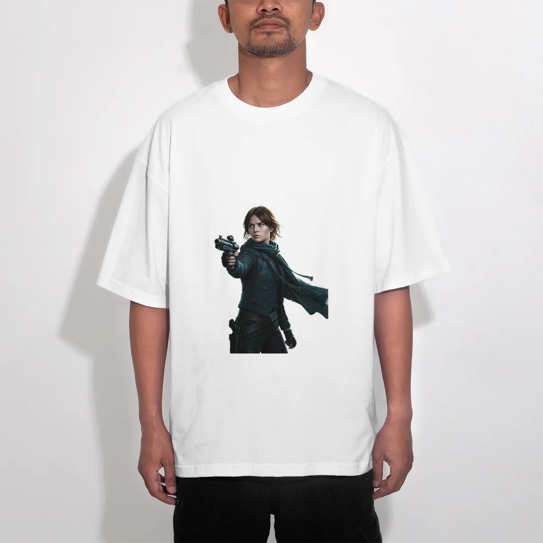 t-shirt oversize star wars jyn erso – Image 2