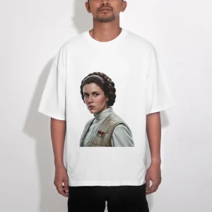 t-shirt oversize star wars leia
