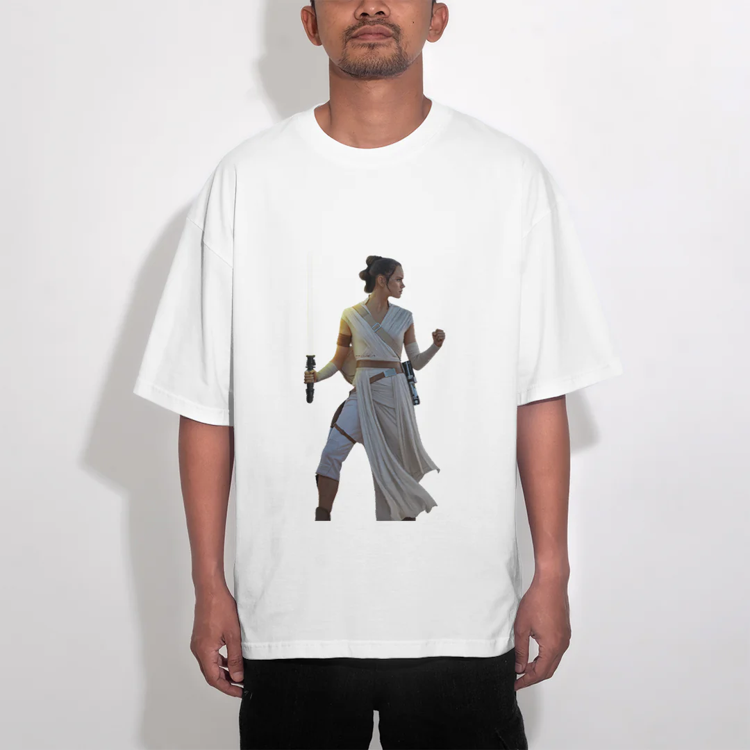 t-shirt oversize star wars rey – Image 2