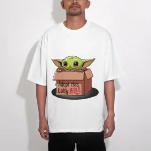 t-shirt oversize star wars bébé yoda