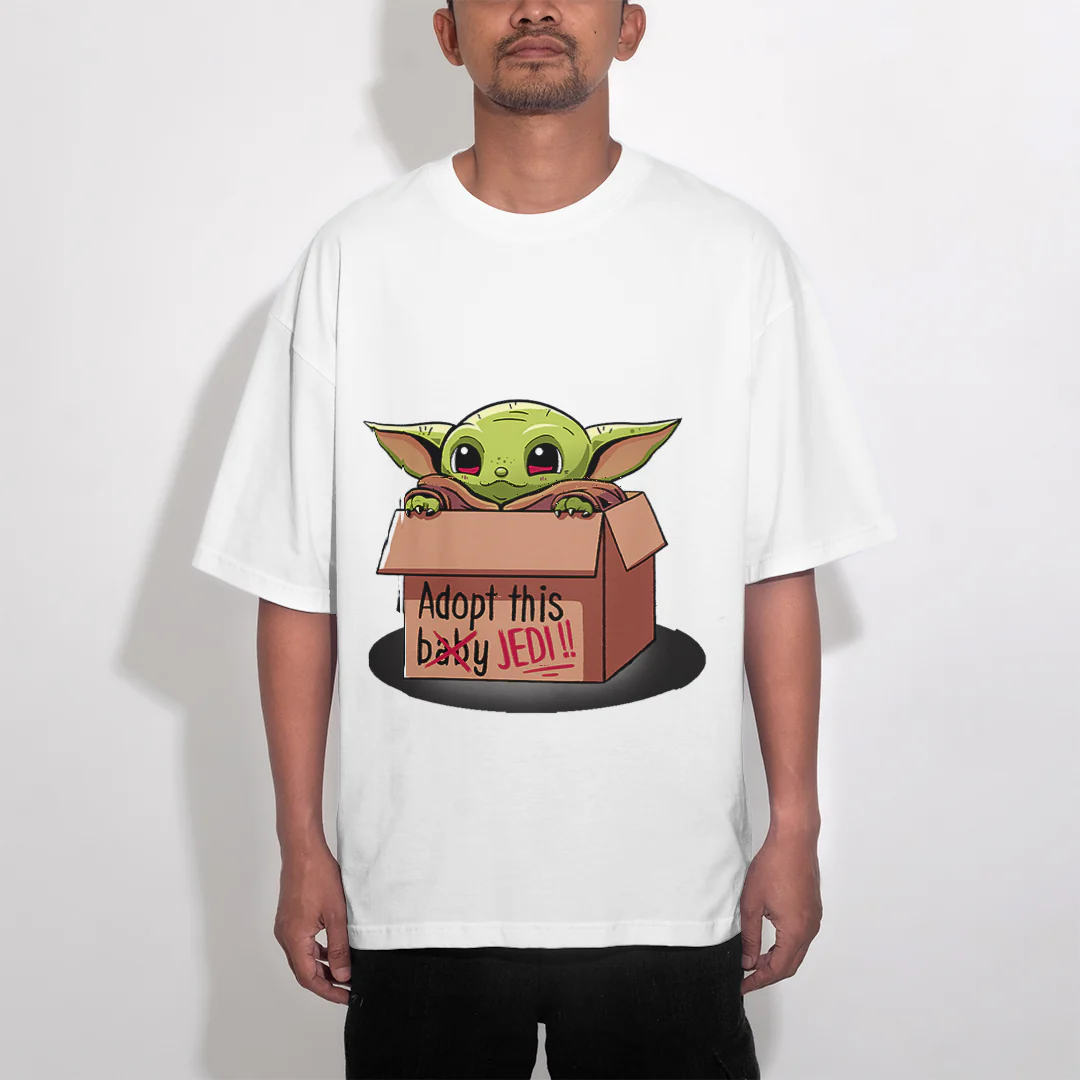 t-shirt oversize star wars bébé yoda