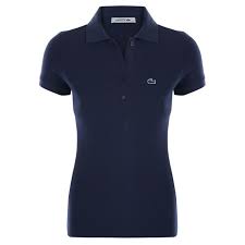 Polo lacoste femme bleu foncé